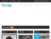 Tablet Screenshot of oceanbluefitness.com